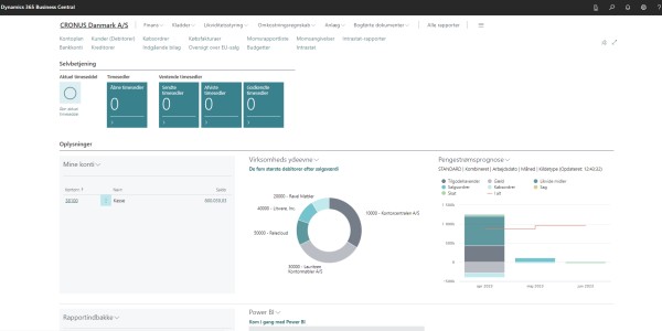 Datakilde og analyse med Business Central