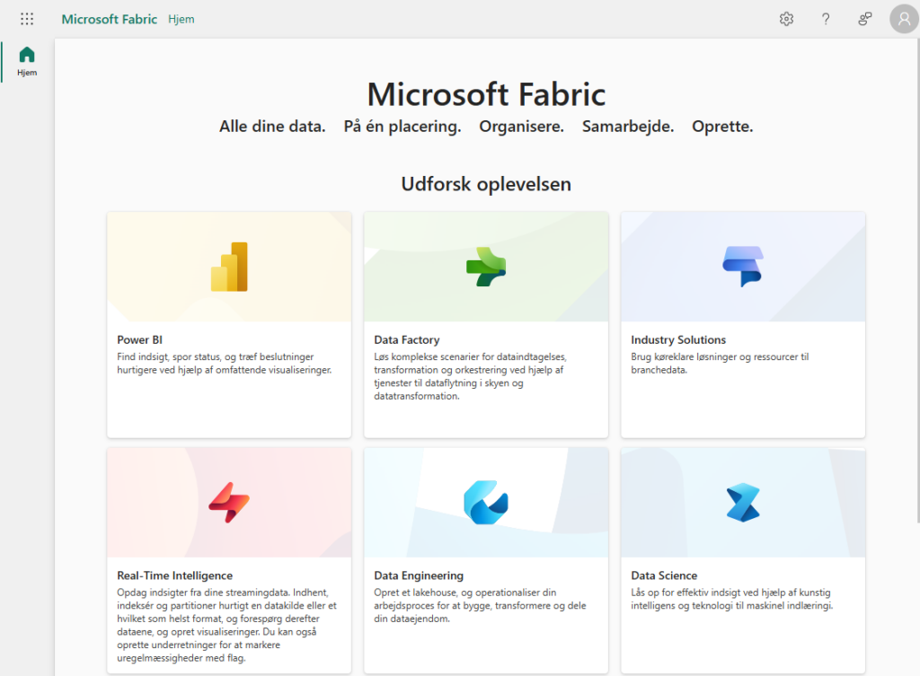 Microsoft Fabric forside